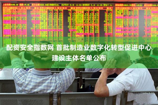 配资安全指数网 首批制造业数字化转型促进中心建设主体名单公布